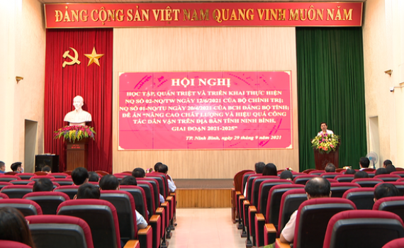 Th&agrave;nh ủy Ninh B&igrave;nh qu&aacute;n triệt, triển khai thực hiện một số Nghị quyết, Đề &aacute;n