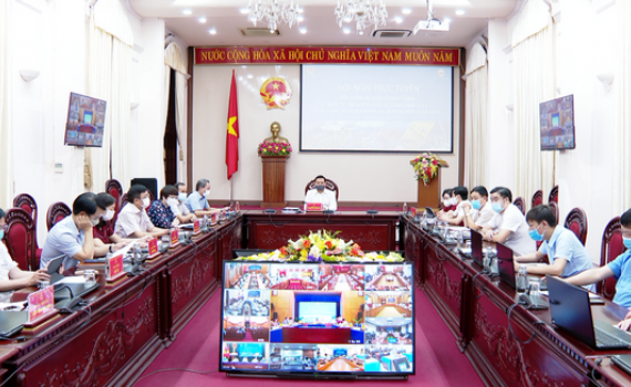 Hội nghị trực tuyến x&acirc;y dựng kế hoạch ph&aacute;t triển KT-XH v&agrave; đầu tư c&ocirc;ng năm 2022