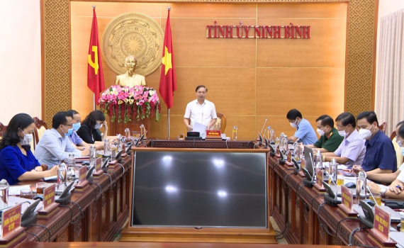 Thường trực Tỉnh ủy triển khai nhiệm vụ c&ocirc;ng t&aacute;c qu&yacute; IV năm 2021