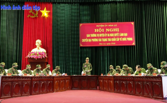 Khai mạc diễn tập khu vực ph&ograve;ng thủ huyện Hoa Lư năm 2021