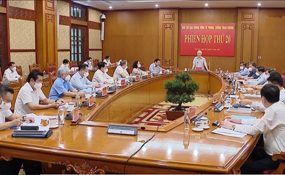 Ban h&agrave;nh Quy định về chức năng, quyền hạn của BCĐ Trung ương về ph&ograve;ng, chống tham nhũng, ti&ecirc;u cực