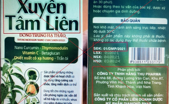 Cảnh b&aacute;o về sản phẩm Xuy&ecirc;n T&acirc;m Li&ecirc;n giả mạo 