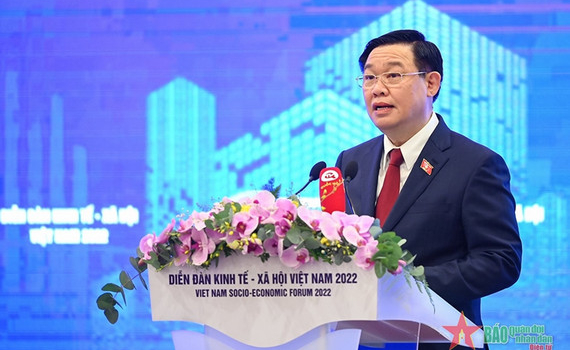 Thủ tướng, Chủ tịch Quốc hội dự khai mạc Diễn đ&agrave;n Kinh tế-X&atilde; hội Việt Nam 2022