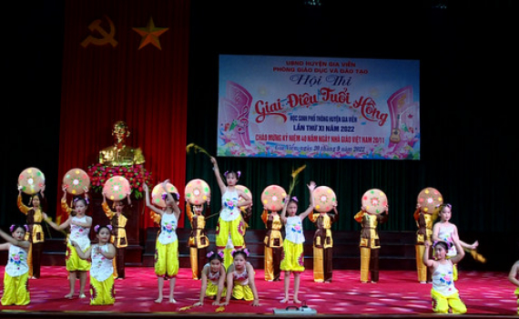 Hội thi "Giai điệu tuổi hồng" học sinh phổ th&ocirc;ng huyện Gia Viễn lần thứ XI