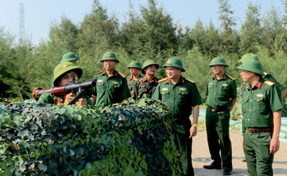 Bộ CHQS tỉnh kiểm tra c&ocirc;ng t&aacute;c chuẩn bị diễn tập