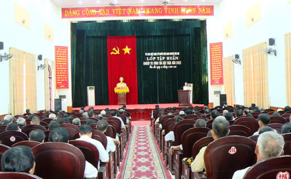 Y&ecirc;n M&ocirc; tập huấn nghiệp vụ c&ocirc;ng t&aacute;c mặt trận 