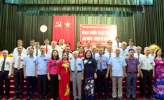 Đại hội đại biểu Hội Cựu gi&aacute;o chức huyện Y&ecirc;n Kh&aacute;nh, nhiệm kỳ 2022 - 2027