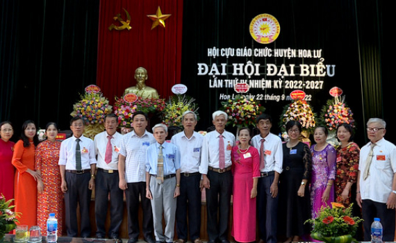 Đại hội đại biểu Hội Cựu gi&aacute;o chức huyện Hoa Lư nhiệm kỳ 2022 - 2027