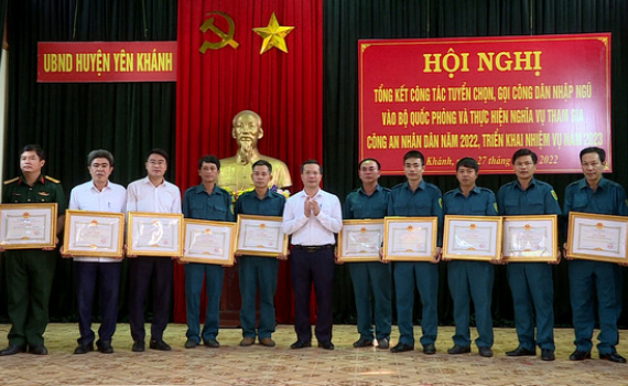 Huyện Y&ecirc;n Kh&aacute;nh, Gia Viễn triển khai c&ocirc;ng t&aacute;c tuyển chọn gọi c&ocirc;ng d&acirc;n nhập ngũ năm 2023