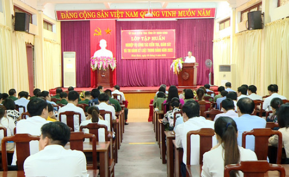 Tập huấn nghiệp vụ kiểm tra, gi&aacute;m s&aacute;t v&agrave; thi h&agrave;nh kỷ luật Đảng