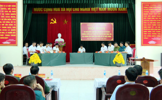 Huyện Nho Quan tổ chức diễn tập chiến đấu trong khu vực ph&ograve;ng thủ