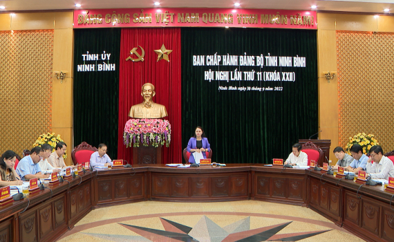 Hội nghị lần thứ 11 Ban Chấp h&agrave;nh Đảng bộ tỉnh (kh&oacute;a XXII)