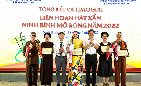 Tổng kết v&agrave; trao giải Li&ecirc;n hoan h&aacute;t Xẩm Ninh B&igrave;nh mở rộng năm 2022