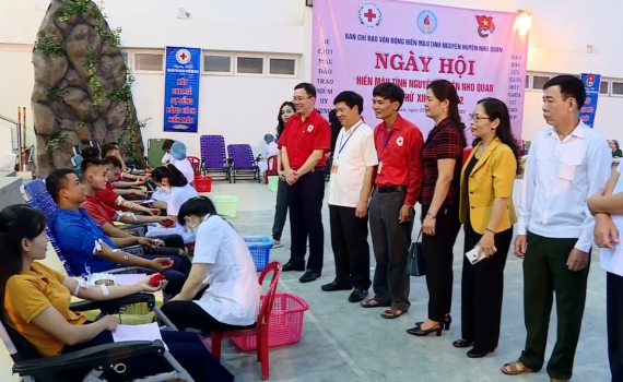 Ng&agrave;y hội hiến m&aacute;u t&igrave;nh nguyện huyện Nho Quan