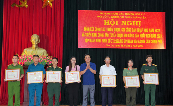 Hoa Lư triển khai c&ocirc;ng t&aacute;c tuyển qu&acirc;n năm 2023