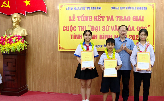 Tổng kết v&agrave; trao giải Cuộc thi &ldquo;Đại sứ văn h&oacute;a đọc&rdquo; tỉnh Ninh B&igrave;nh