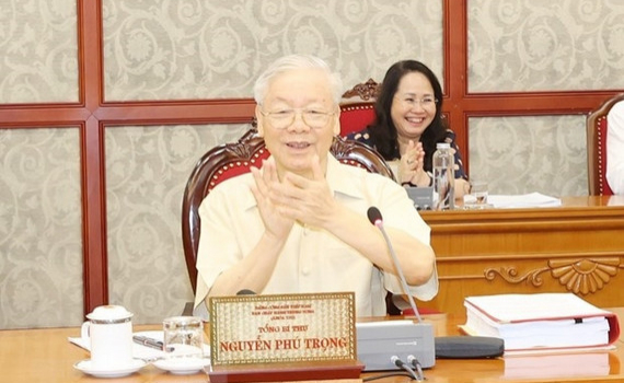 Tổng B&iacute; thư Nguyễn Ph&uacute; Trọng chủ tr&igrave; họp Bộ Ch&iacute;nh trị, Ban B&iacute; thư cho &yacute; kiến một số đề &aacute;n