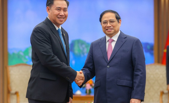 Thủ tướng tiếp Bộ trưởng, Chủ nhiệm Văn ph&ograve;ng Phủ Thủ tướng L&agrave;o