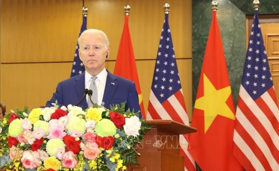 Ph&aacute;t biểu của Tổng thống Hoa Kỳ Joe Biden với b&aacute;o ch&iacute; sau Hội đ&agrave;m với Tổng B&iacute; thư Nguyễn Ph&uacute; Trọng