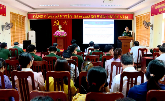 Tập huấn bồi dưỡng diễn tập quốc ph&ograve;ng, an ninh Sở C&ocirc;ng Thương năm 2023