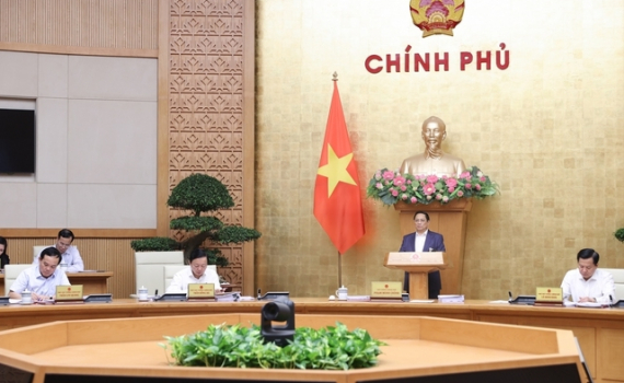 Thủ tướng Phạm Minh Ch&iacute;nh chủ tr&igrave; phi&ecirc;n họp Ch&iacute;nh phủ thường kỳ th&aacute;ng 8-2023