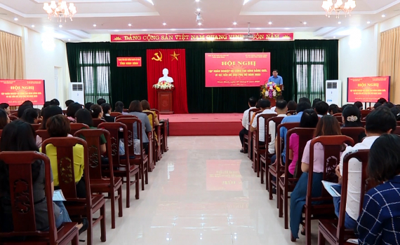 Tập huấn nghiệp vụ c&ocirc;ng t&aacute;c b&igrave;nh đẳng giới
