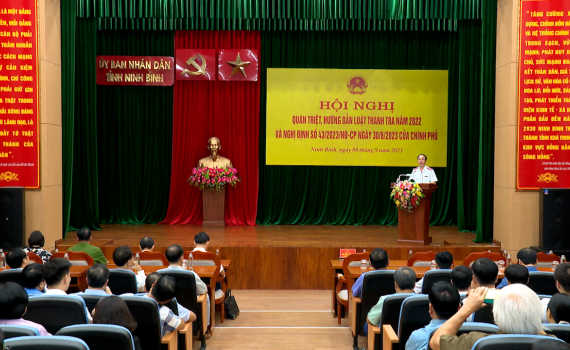 Hội nghị qu&aacute;n triệt, hướng dẫn thi h&agrave;nh Luật Thanh tra năm 2022 