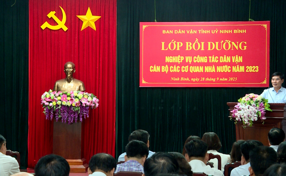 Bồi dưỡng nghiệp vụ c&ocirc;ng t&aacute;c d&acirc;n vận cho c&aacute;n bộ cơ quan Nh&agrave; nước