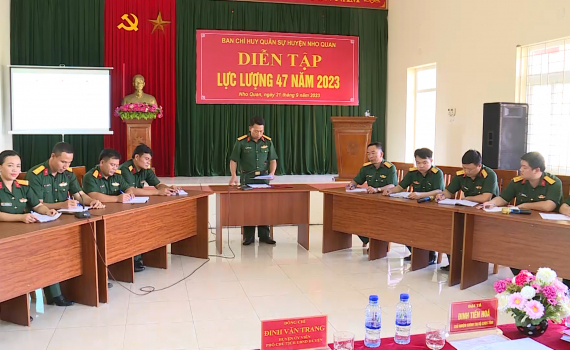 Diễn tập Lực lượng 47 trong xử tr&iacute; c&aacute;c t&igrave;nh huống tr&ecirc;n kh&ocirc;ng gian mạng