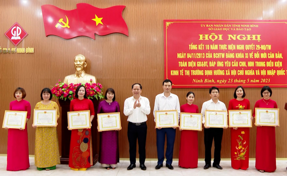 Ng&agrave;nh Gi&aacute;o dục v&agrave; Đ&agrave;o tạo huyện Y&ecirc;n M&ocirc; đổi mới, s&aacute;ng tạo trong dạy v&agrave; học theo tinh thần Nghị quyết 29 