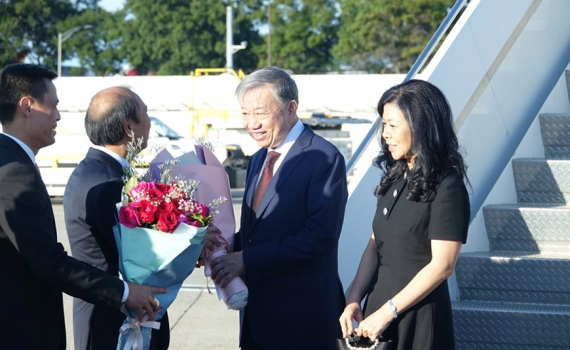 Tổng B&iacute; thư, Chủ tịch nước T&ocirc; L&acirc;m đến New York tham dự Tuần lễ cấp cao Đại hội đồng Li&ecirc;n hợp quốc kh&oacute;a 79