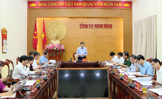 Thường trực Tỉnh ủy triển khai c&ocirc;ng t&aacute;c l&atilde;nh đạo qu&yacute; IV/2024