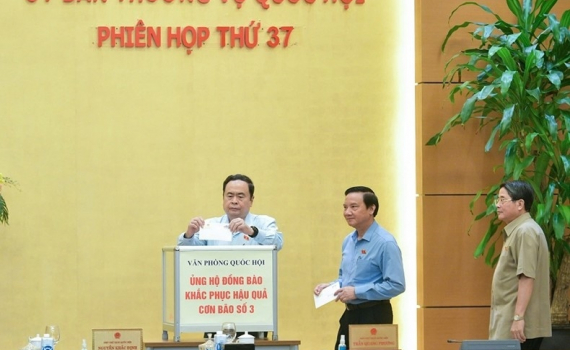 Ủy ban Thường vụ Quốc hội ủng hộ đồng b&agrave;o khắc phục hậu quả cơn b&atilde;o số 3