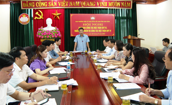 Ủy ban MTTQ Việt Nam tỉnh triển khai nhiệm vụ qu&yacute; IV năm 2024
