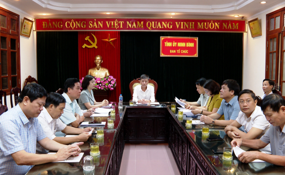 Hội nghị trực tuyến g&oacute;p &yacute; dự thảo Đề &aacute;n Quy chế l&agrave;m việc mẫu của Đảng đo&agrave;n, Ban C&aacute;n sự Đảng cấp tỉnh
