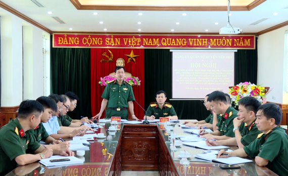 Đảng ủy Qu&acirc;n sự huyện Y&ecirc;n M&ocirc; tổng kết 15 năm thực hiện Chỉ thị số 590 của Đảng ủy Qu&acirc;n sự Trung ương