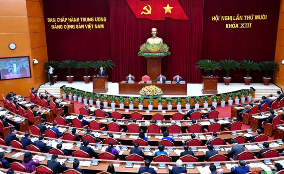 Ng&agrave;y l&agrave;m việc thứ nhất của Hội nghị Trung ương 10 kh&oacute;a XIII