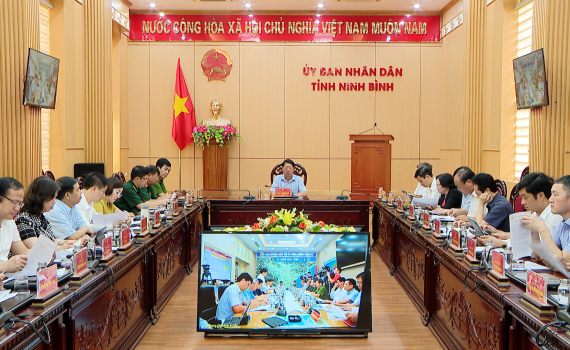 Hội nghị trực tuyến ứng ph&oacute; với cơn b&atilde;o số 3