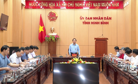 Phi&ecirc;n họp thứ ba của Ban Chỉ đạo triển khai thực hiện Dự &aacute;n đầu tư x&acirc;y dựng tuyến đường bộ cao tốc Ninh B&igrave;nh - Hải Ph&ograve;ng, đoạn qua tỉnh Ninh B&igrave;nh v&agrave; Dự &aacute;n mở rộng đường bộ cao tốc Bắc - Nam ph&iacute;a Đ&ocirc;ng đoạn Cao Bồ - Mai Sơn