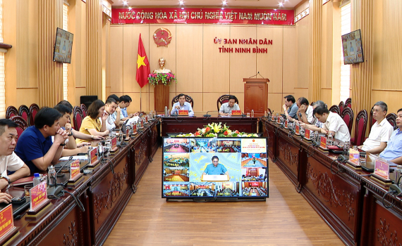Thủ tướng Ch&iacute;nh phủ chủ tr&igrave; Hội nghị trực tuyến khắc phục hậu quả b&atilde;o số 3 năm 2024