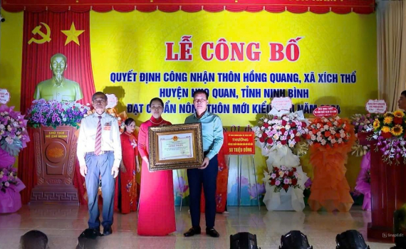 Th&ocirc;n Hồng Quang, x&atilde; X&iacute;ch Thổ đạt chuẩn n&ocirc;ng th&ocirc;n mới kiểu mẫu