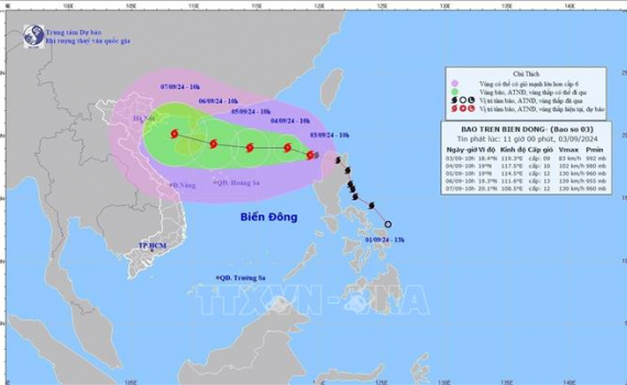 C&ocirc;ng văn của Ban Chỉ huy PCTT v&agrave; TKCN tỉnh Ninh B&igrave;nh về ứng ph&oacute; với b&atilde;o Yagi tr&ecirc;n biển Đ&ocirc;ng