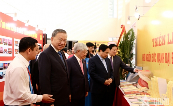 Tổng B&iacute; thư T&ocirc; L&acirc;m dự, chỉ đạo Đại hội đại biểu Đảng bộ Mặt trận Tổ quốc, c&aacute;c đo&agrave;n thể Trung ương lần thứ I