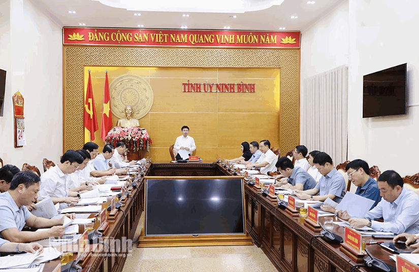 Ban Thường vụ Tỉnh ủy cho &yacute; kiến về c&ocirc;ng t&aacute;c chuẩn bị Đại hội đại biểu Đảng bộ tỉnh lần thứ I, nhiệm kỳ 2025-2030