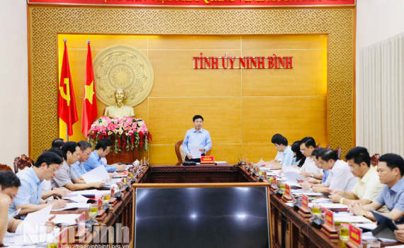 Ban Thường vụ Tỉnh ủy cho &yacute; kiến v&agrave;o nhiều nội dung quan trọng thuộc thẩm quyền