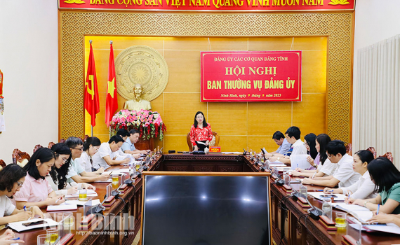 Ban Thường vụ Đảng ủy c&aacute;c cơ quan Đảng tỉnh cho &yacute; kiến đối với một số nội dung quan trọng thuộc thẩm quyền