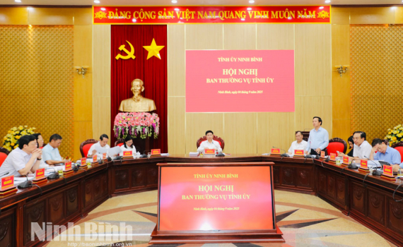 Ban Thường vụ Tỉnh ủy cho &yacute; kiến v&agrave;o một số nội dung quan trọng
