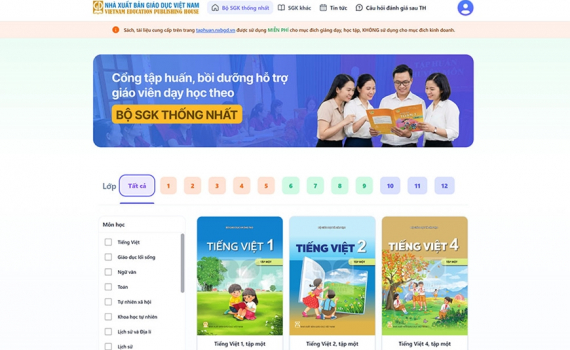 4 bước để tra cứu s&aacute;ch gi&aacute;o khoa điện tử miễn ph&iacute;