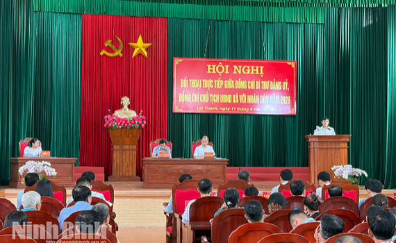 X&atilde; Lai Th&agrave;nh tổ chức đối thoại giữa người đứng đầu cấp uỷ, ch&iacute;nh quyền với Nh&acirc;n d&acirc;n