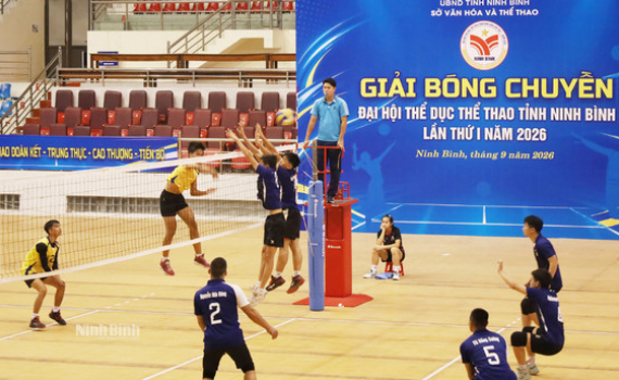 S&ocirc;i nổi Giải b&oacute;ng chuyền Đại hội Thể dục thể thao tỉnh lần thứ I, năm 2026